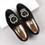 abordables Mocassins-Mocassins en velours bordeaux pour homme avec écusson brodé – chaussures de soirée à enfiler pour mariages, banquets et occasions festives
