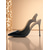 cheap Nightlife Party-Women&#039;s Black and Red Patent Leather Slingback Heels, Pointed Toe Stiletto Pumps for Nightlife, Clubs and Cocktail Parties