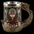 abordables Tazas-Taza de pirata vikingo con cabeza de dragón medieval, taza de regalo para Oktoberfest, taza de cerveza de resina 3D con revestimiento de acero inoxidable, artículos de bar góticos para decoración del hogar, pub o taberna.