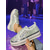 cheap Nightlife Party-Women&#039;s Sparkling Rhinestone Sneakers with Silver Accents, Platform Lace-Up Shoes for Nightlife Parties and Glamorous Looks