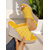 cheap Wedge Sandals-Women's Yellow Crochet Wedge Slide Sandals – Summer Open-Toe Espadrille Platform Shoes for Beach Vacations, Casual Outings, and Resort Wear