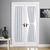 cheap Door Curtains-Blackout Window Curtains, Farmhouse Thermal Insulated Noise Reducing Privacy Faux Linen Patio/French/Glass Door Curtain Panel, 1 Panel