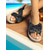 cheap Slide Sandals-Women's Floral Bow Slip-On Rope Sandals – Cute Summer Beach Slides with Woven Sole for Vacations, Garden Parties, and Casual Daily Wear