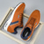 abordables Baskets Décontractées-Baskets à coussin d'air marron et bleu marine pour homme – Chaussures de sport légères et respirantes avec absorption des chocs pour la marche quotidienne, les entraînements en salle de sport et les déplacements urbains