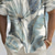 cheap Tropical Plants-Men&#039;s Palm Leaf Tropical Plants Summer Hawaiian Shirt Button Up Shirt Aloha Shirt Short Sleeve Hawaiian Holiday Beach Wear Summer Spring Turndown 3D Print Collared Shirts Front One Pocket Light Green
