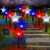 economico 250° Anniversario Luci-1 Pz Luci da Passaggio Solari Esterne Impermeabili Patriottiche Rosse Bianche e Blu a Stella a Cinque Punte per il 4 Luglio Giorno dell'Indipendenza 250° Anniversario Giorno della Memoria Montate nel