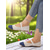 voordelige Platte damesschoenen-Tweekleurige gebreide ballerina's voor dames met bandje – ademende, casual Mary Jane-schoenen voor dagelijks gebruik, wandelen en lente-uitjes