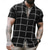 cheap Geometric Pattern-Men&#039;s Geometric Grid / Plaid Shirt Summer Shirt Button Up Shirt Short Sleeve Fashion Casual Outdoor Vacation Dailywear Summer Spring Turndown 3D Print Collared Shirts Black