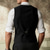 cheap Men&#039;s Vest-Men&#039;s Vest Gilet Outdoor Daily Fashion Casual Spring Fall Buttons Pocket Polyester Comfortable Plain Single Breasted One-button V Neck Regular Fit Black Gray Vest