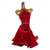 baratos vestido de competição-Vestido de dança latina com borlas de strass, traje feminino para performance de salsa, sem mangas, festa, samba chacha, roupa de dança de palco