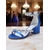 cheap Cocktail-Women&#039;s Purple Satin Block Heel Sandals - Crystal Embellished Ankle Strap Evening Shoes for Elegant Banquets and Cocktail Parties