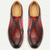 abordables Baskets en cuir haut de gamme-Baskets décontractées en cuir rouge de qualité supérieure pour hommes avec amorti doux et semelle extérieure durable - design élégant et confortable, idéal pour un usage quotidien et des sorties de week-end