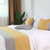 cheap Bedding Accessories-Bed Runner Bed Scarf, Two Tone Colors Decorative Bed Scarf for Home Hotel Bedspreads Scarves Protection Modern Solid Bed Runner for Foot of Bed Home Bedroom Bedding Decoration