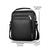 levne Pánské tašky-Pánská hnědočerná crossbody kabelka z umělé kůže s několika přihrádkami na zip pro služební cesty a každodenní použití v kanceláři
