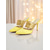 cheap Nightlife Party-Women&#039;s Yellow Stiletto Mules with Gold Coil Straps - Pointed Toe High Heels for Nightlife Parties and Evening Events