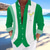 cheap Food &amp; Drinks-Men&#039;s Bird Cocktail Shirt Summer Hawaiian Shirt Button Up Shirt Long Sleeve Hawaiian Outdoor Vacation Holiday Spring Fall Turndown 3D Print Linen Like Shirt Light Green Blue Purple Green