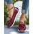 cheap Women&#039;s Slip-Ons &amp; Loafers-Women&#039;s Loafers with Gold Buckle – Casual Slip-On Flat Shoes for Garden Walks, Brunch &amp; Everyday Errands