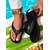 cheap Vacation Sandals-Women&#039;s Black Braided Flip Flop Sandals – Casual Summer Footwear for Beach, Poolside, and Daily Comfort
