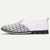 abordables Zapatos Declaración-Zapatos con cordones para hombre tejidos en blanco y azul con material transpirable y diseño moderno: ideales para salidas informales, eventos de verano y uso diario.