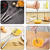 cheap Cooking Utensils-Stainless Steel Semi-Automatic Whisk, Hand Push Mixer Stirrer Tool Manual Egg Shaker, Rotating Automatic Eggbeater for Cooking Kitchen Home Egg Milk