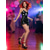 economico Anni &amp;#39;80-Sandali con tacco a spillo neri vintage anni &#039;80 da donna con fiocco in raso rosso – sandali con tacco alto in stile gothic lolita sexy per feste, spettacoli teatrali e abbigliamento da discoteca