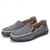 cheap Slip-On Casual Shoes-Men's Blue Denim Loafers with Frayed Edge Design Slip-On Lightweight Casual Shoes for Weekend Outings Summer Strolls and Daily Comfort