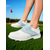 cheap Women&#039;s Golf Shoes-Women’s Pink Golf Shoes – Classic Lace-Up Sneakers for Outdoor Sports, Golf Tournaments and Casual Country Club Style