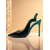 cheap Nightlife Party-Women&#039;s Black and Red Patent Leather Slingback Heels, Pointed Toe Stiletto Pumps for Nightlife, Clubs and Cocktail Parties