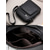 levne Pánské tašky-Pánská hnědočerná crossbody kabelka z umělé kůže s několika přihrádkami na zip pro služební cesty a každodenní použití v kanceláři