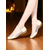 cheap Latin Shoes-Women&#039;s Gold Glitter Mesh Ballet Flats with Embroidered Lace - Professional Dance Shoes for Stage Performance, Ballroom Practice and Recital Wear