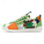 ieftine Adidași casual-Teniși streetwear pentru bărbați, cu model patchwork, color block – pantofi sport retro la modă, cu șireturi, pentru stil urban, ținute creative, festivaluri de artă și look-uri moderne de zi cu zi