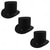 baratos Acessórios e mais-Chapéus Poliéster Chapéu Fedora Formal Vintage Formais Com Cor Pura Capacete Chapéu