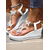 cheap Nightlife Party-Women&#039;s Rhinestone Butterfly Wedge Sandals - Sparkly Platform Party Shoes for Nightlife and Club Events