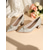 preiswerte Brautjungfer-Elfenbeinfarbene Satin-Hochzeitspumps mit Blockabsatz für Damen, spitze, mit Perlen verzierte formelle Brautschuhe für elegante Zeremonien