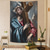 tanie Tkanina religijna-Średniowieczna tkanina Średniowieczny Jezus Wisząca tkanina Sztuka ścienna Duża tkanina Mural Dekoracja Fotograf Tło Koc Zasłona Dekoracja do domu Sypialni Salonu