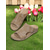 cheap Comfort Sandals-Women’s Rustic Peep-Toe Slide Sandals with Rivet Trim, Vintage Comfort Slippers for Garden Walks, Casual Homewear and Relaxed Outings