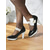 cheap 1950s-Women’s 1950s Vintage  Blue Patent Leather Heels with White Bow and Pearl Detail – Retro Platform Pumps for Parties, Weddings, and Daily Elegance