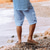 billiga Semester-Herr Shorts Linne Shorts Sommarshorts Beach Shorts Ficka Snörning Elastisk midja Slät Komfort Andningsfunktion Kort Semester Helgdag Strand Hawaiisk Boho Svart Ljusblå