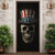 cheap Halloween Door Covers-Halloween Skull Door Decorations Door Covers 4th of July Patriotic Independence Day Backdrop Indoor/Outdoor Door Banner for Front Door Farmhouse