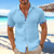 cheap Vacation-Men's Shirt Linen Shirt Summer Shirt Beach Wear Plain Vacation Casual Black White Pink Blue Short Sleeves Lapel Summer Spring &amp; Summer Clothing Apparel