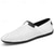 billiga Slip-On vardagsskor-Vita perforerade slip-on-skor för män, andningsbara och bekväma, avslappnade loafers, perfekta för sommarresor och vardagsbruk