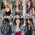 cheap Clip in Extensions-Clip in Hair Extensions 24 Inch 8PCS Natural Black Mix Silver Grey Long Wavy Synthetic Hair Extensions Clip ins Thick Double Weft Extensions for Women
