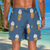 billiga Mat och Dryck-Herr Oktoberfestöl Badshorts Boardshorts Medium Midja Streetwear Hawaiisk Semester Sidfickor Mesh foder Elastisk dragsko i midjan Designer Kläder