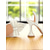 ieftine Pantofi slingback-Tocuri albe de damă cu slingback și fundă din perle - pantofi cu vârf ascuțit și transparenți pentru o întâlnire romantică sau ținute elegante de zi cu zi