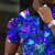 abordables Polo geométrico para hombre-Hombre Graphic Camisetas polo Camiseta de golf Manga Corta Camisas de polo Camisas con cuello Casual Ropa de vacaciones Ropa para fiesta Trajes de fiesta Botones Impresión 3D Amarillo Rojo Azul