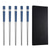 cheap Cooking Utensils-5 Pairs of Chopsticks, Reusable 304 Stainless Steel Chopsticks, Multi-Color Anti-Slip Chopsticks, Heat-Insulated and Anti-Scalding Chopsticks