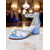 cheap Cocktail-Women&#039;s Purple Satin Block Heel Sandals - Crystal Embellished Ankle Strap Evening Shoes for Elegant Banquets and Cocktail Parties