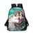 abordables Mochilas para Niños y Adolescentes-Conjunto de mochila de 3 piezas con estampado de lobo para niño: mochila escolar ligera y duradera con lonchera y estuche para lápices para estudiantes, aventuras al aire libre y viajes diarios. Kayomi Harai