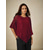 preiswerte Schicke Blusen-Damen Bluse Elegante Oberteile Spitze Patchwork Geschichtet Einfach Elegant Halbarm Rundhalsausschnitt Normale Oberteile Täglich Hochzeitsgast Wein Sommer Frühling