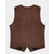 abordables Gilets-Homme Gilet Vacances Soirée Affaires Mode Occasionnel Printemps Automne Boutons Avec Poches Polyester Velours côtelé Confortable Couleur Unie Droit 1 bouton Col en V Coupe régulière Marron Sapin Noir